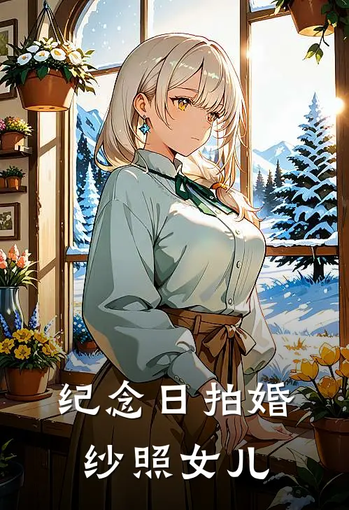 纪念日拍婚纱照女儿
