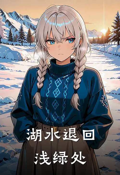 湖水退回浅绿处