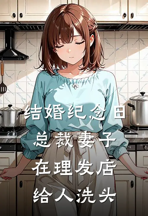 结婚纪念日，总裁妻子在理发店给人洗头