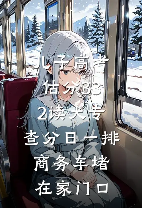 儿子高考估分332读大专，查分日一排商务车堵在家门口