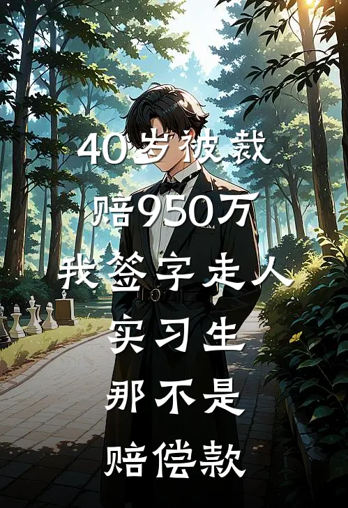 40岁被裁赔950万，我签字走人，实习生：那不是赔偿款
