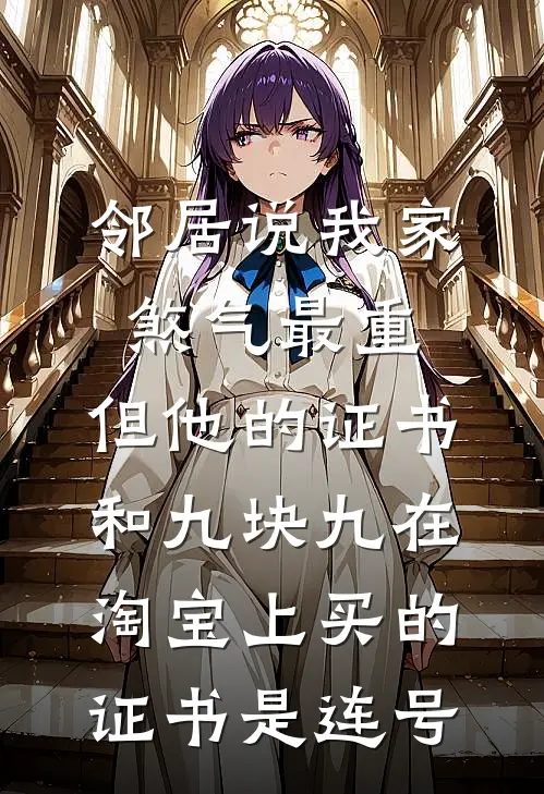 邻居说我家煞气最重，但他的证书和九块九在淘宝上买的证书是连号
