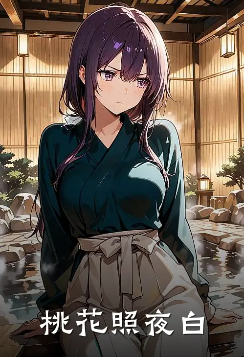 桃花照夜白