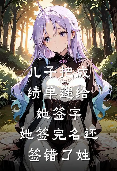 儿子把成绩单递给她签字，她签完名还签错了姓