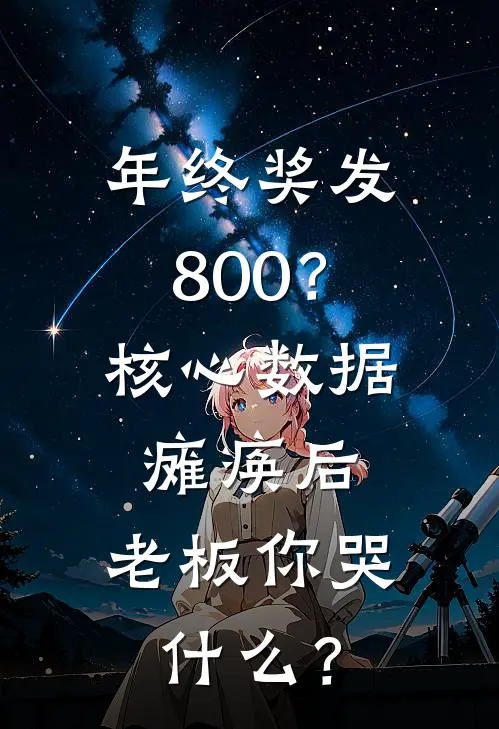 年终奖发800？核心数据瘫痪后，老板你哭什么？