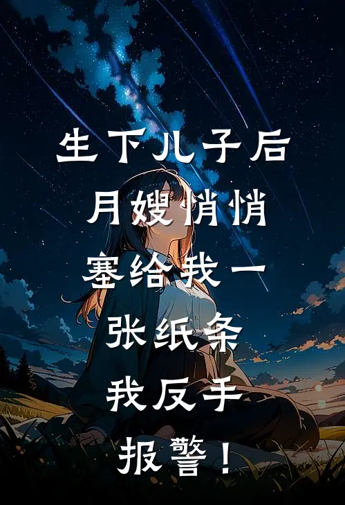 生下儿子后，月嫂悄悄塞给我一张纸条，我反手报警！