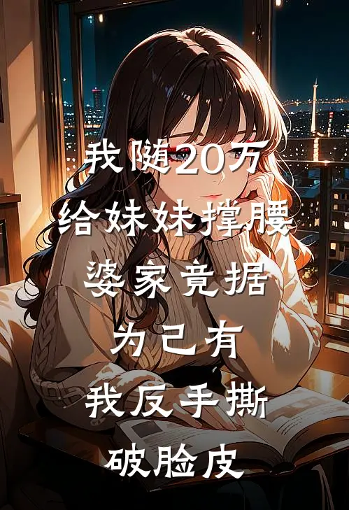 我随20万给妹妹撑腰，婆家竟据为己有，我反手撕破脸皮