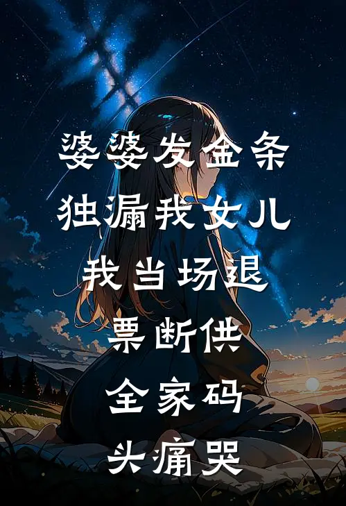 婆婆发金条独漏我女儿，我当场退票断供，全家码头痛哭