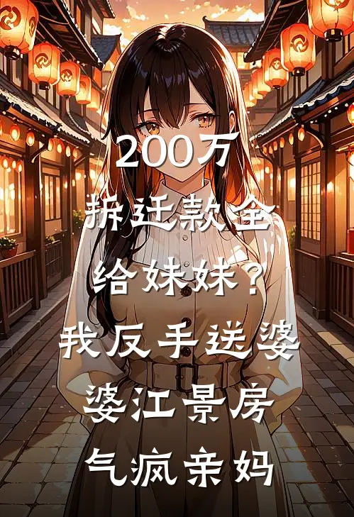 200万拆迁款全给妹妹？我反手送婆婆江景房，气疯亲妈