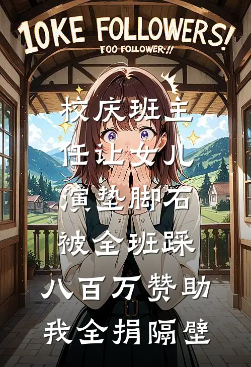 校庆班主任让女儿演“垫脚石”被全班踩，八百万赞助我全捐隔壁