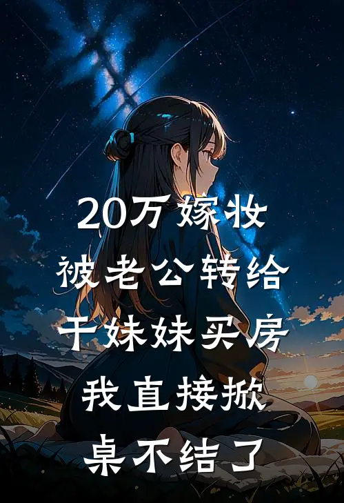 20万嫁妆被老公转给干妹妹买房，我直接掀桌不结了