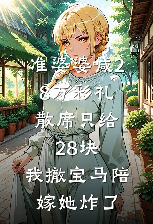 准婆婆喊28万彩礼，散席只给28块，我撤宝马陪嫁她炸了