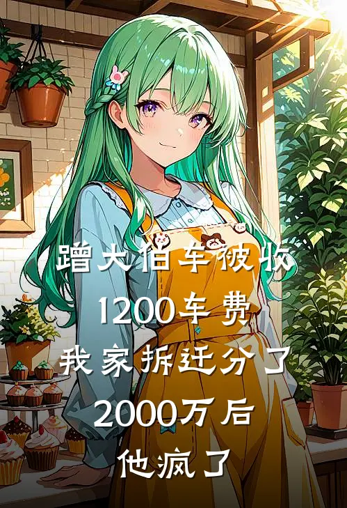 蹭大伯车被收1200车费，我家拆迁分了2000万后，他疯了