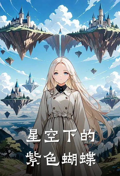 星空下的紫色蝴蝶