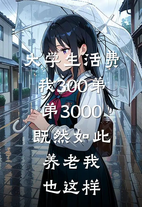 大学生活费我300弟弟3000，既然如此，养老我也这样