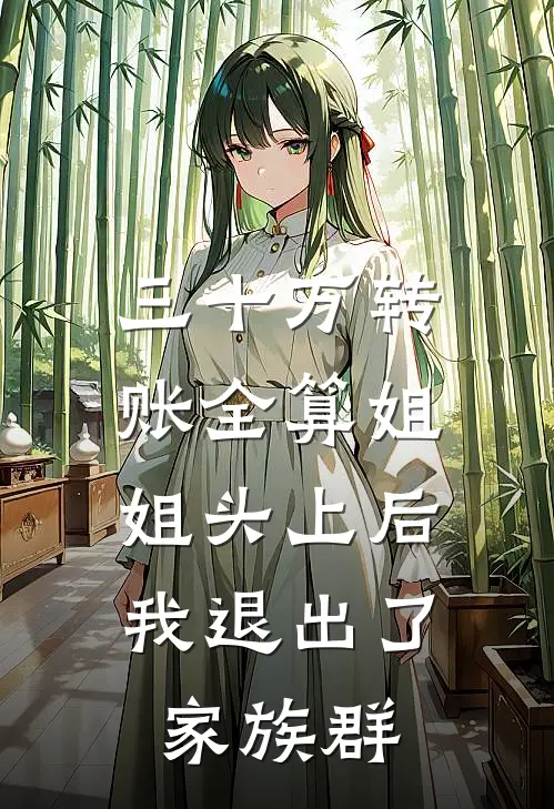 三十万转账全算姐姐头上后，我退出了家族群