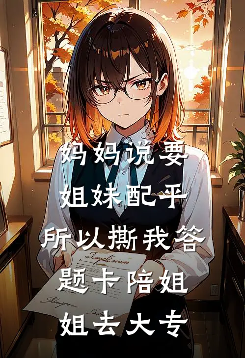妈妈说要姐妹配平，所以撕我答题卡陪姐姐去大专
