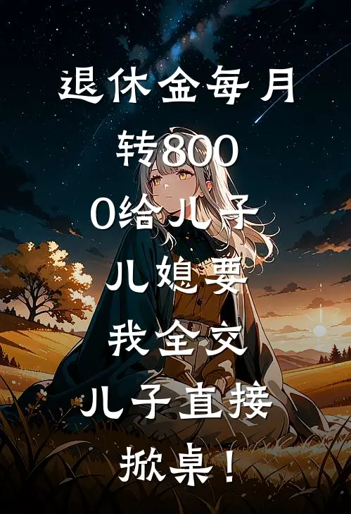 退休金每月转8000给儿子，儿媳要我全交，儿子直接掀桌！