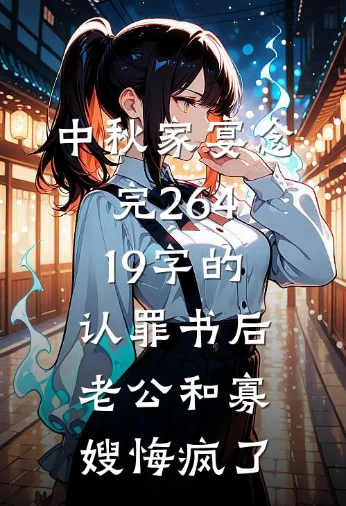 中秋家宴念完26419字的认罪书后，老公和寡嫂悔疯了