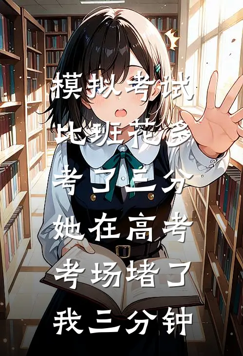 模拟考试比班花多考了三分，她在高考考场堵了我三分钟