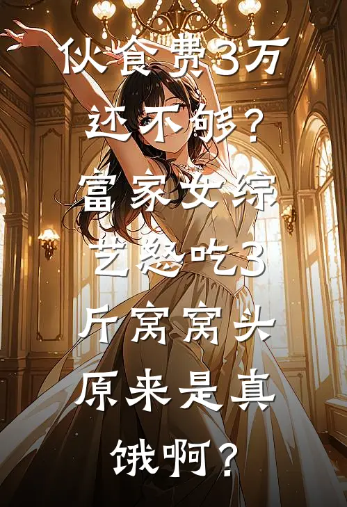 伙食费3万还不够？富家女综艺怒吃3斤窝窝头，原来是真饿啊？