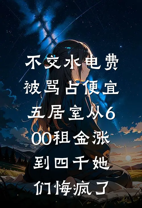 不交水电费被骂占便宜，五居室从600租金涨到四千她们悔疯了