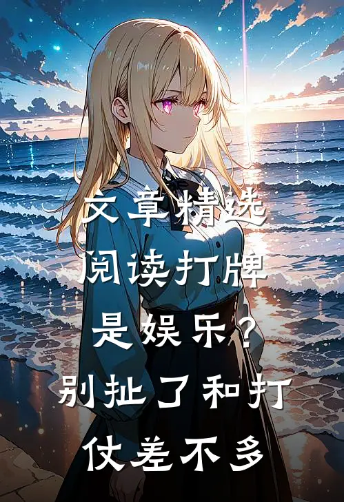 文章精选阅读打牌是娱乐？别扯了，和打仗差不多