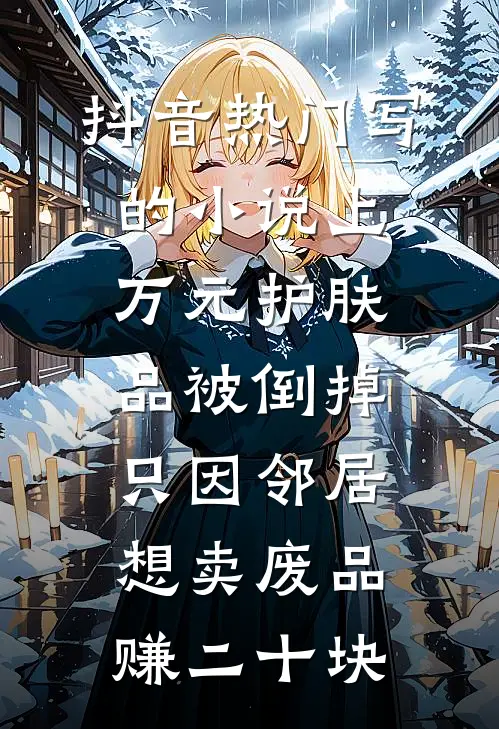 抖音热门写的小说上万元护肤品被倒掉，只因邻居想卖废品赚二十块