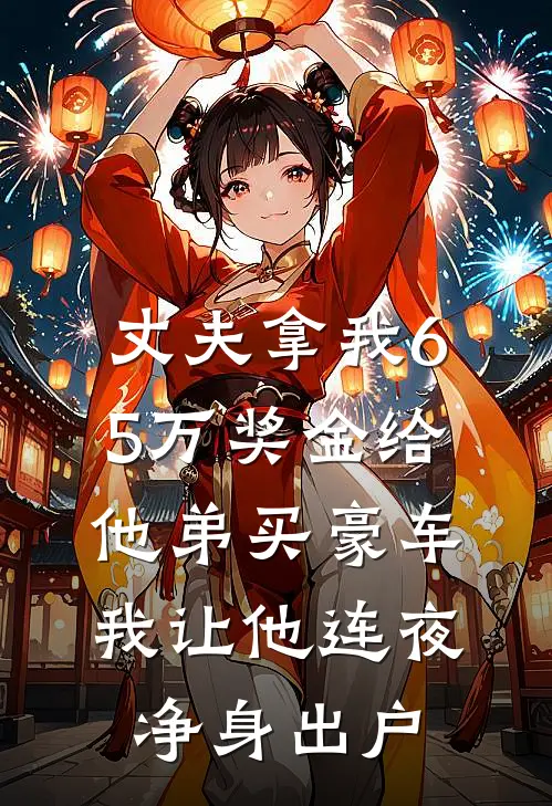 丈夫拿我65万奖金给他弟买豪车，我让他连夜净身出户