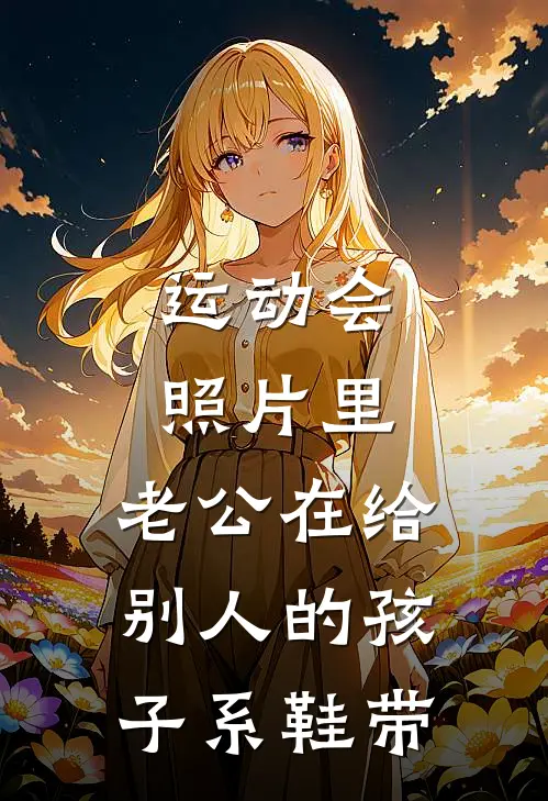 运动会照片里，老公在给别人的孩子系鞋带