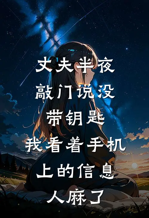 丈夫半夜敲门说没带钥匙，我看着手机上的信息，人麻了