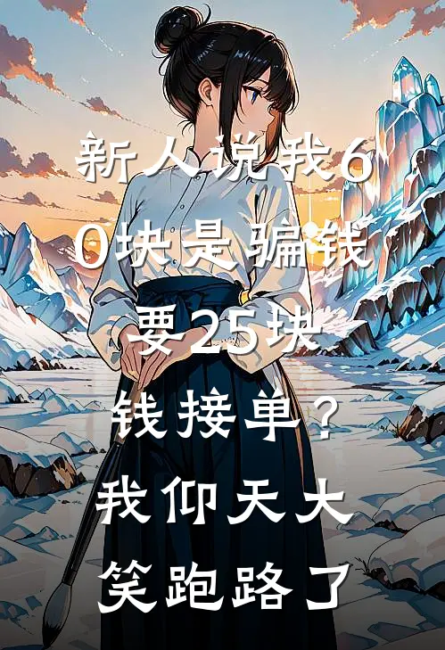 新人说我60块是骗钱，要25块钱接单？我仰天大笑跑路了